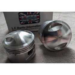 Jeu de Pistons Complet avec Segments et Axes Triumph T140  76mm + 0.040