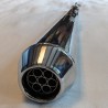 Silencieux Mégaphone Long (66cm) Type Dunstall, Chromé