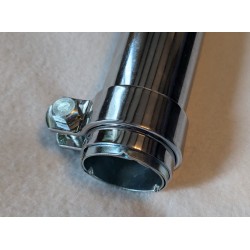 Silencieux Mégaphone Long (66cm) Type Dunstall, Chromé