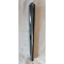Silencieux Mégaphone Long (66cm) Type Dunstall, Chromé
