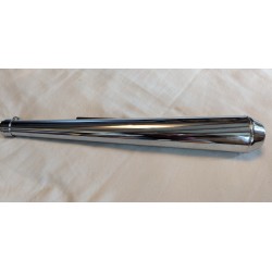 Silencieux Mégaphone Long (66cm) Type Dunstall, Chromé