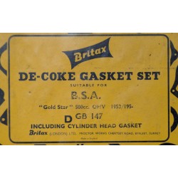 Pochette de Joints Haut Moteur BSA Gold Star 1953- Neuf d'Époque