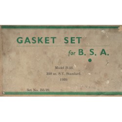 Pochette de Joints BSA B23 350cc 1939 Neuf d'Époque
