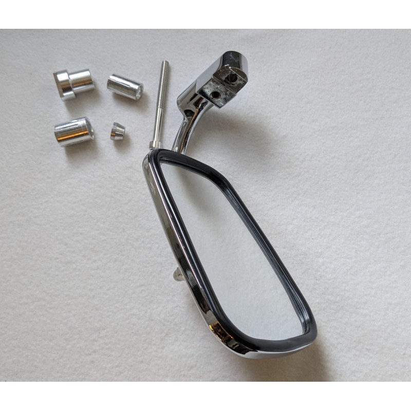 Rétroviseur Forme Trapèze Pour Guidon de 22mm, Montage Embout Du Guidon