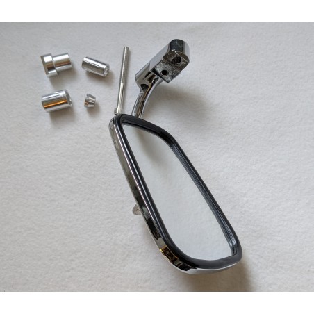 Rétroviseur Forme Trapèze Pour Guidon de 22mm, Montage Embout Du Guidon