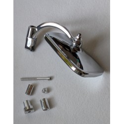 Rétroviseur Forme Trapèze Pour Guidon de 22mm, Montage Embout Du Guidon