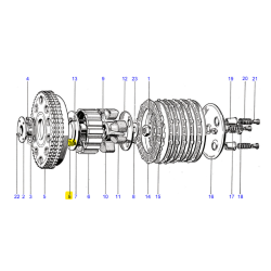 Boulon d'Embrayage Triumph Unit 1972-85