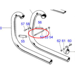 Goujon Pour Montage de Tubes d'Échappement TRIUMPH T120 TT 650cc