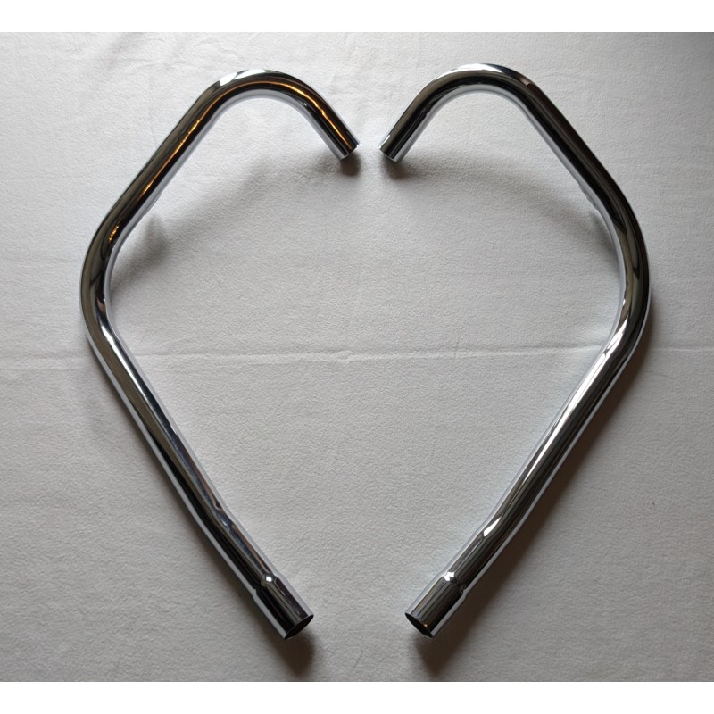 Tubes d'Échappement pour Triumph T120 et TR6R Huile dans le Cadre 1972 Sans Équilibrage