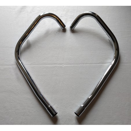Tubes d'Échappement pour Triumph T120 et TR6R Huile dans le Cadre 1972 Sans Équilibrage