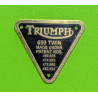 Plaque de Brevet pour Triumph 650 Twin