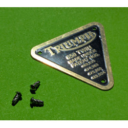 Plaque de Brevet pour Triumph 650 Twin
