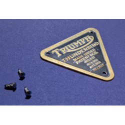 Plaque de Brevet pour Triumph TWENTY ONE, 3TA