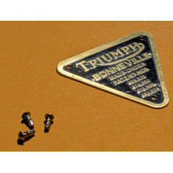 Plaque de Brevet pour Triumph BONNEVILLE