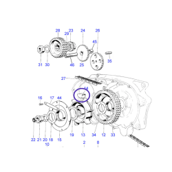 Jeu de 12 Caoutchoucs d'Embrayage Triumph T150 1969-74 et T160