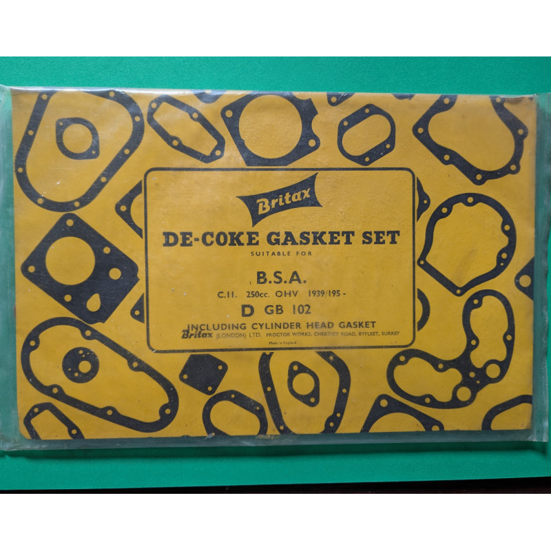 Pochette de Joints Haut Moteur Neuf d'Époque BSA C11 et C11G 1946-