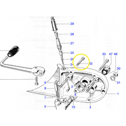 Vis de Carter de Boîte de Vitesse Triumph Unit 1958-68