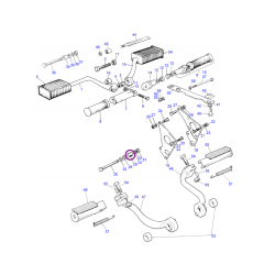 Entretoise de Plaque Droit de Montage Moteur Triumph TSX 1982-83