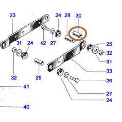 Entretoise de Montage de Batterie T90, T100SS, TR6 et T120 de 1965