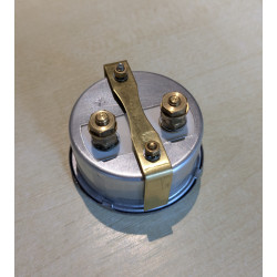 Ampèremètre AVEC DÉFAUT Diamètre 2 Pouces / 51mm Fond Noir, 12-0-12 Ampères