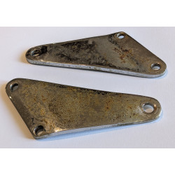 Plaques de Montage Des Cale Pieds Passager Triumph Unit 350cc et 500cc 1961-73