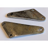 Plaques de Montage Des Cale Pieds Passager Triumph Unit 350cc et 500cc 1961-73