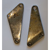 Plaques de Montage Des Cale Pieds Passager Triumph Unit 350cc et 500cc 1961-73