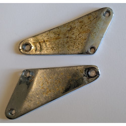 Plaques de Montage Des Cale Pieds Passager Triumph Unit 350cc et 500cc 1961-73
