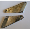 Plaques de Montage Des Cale Pieds Passager Triumph Unit 350cc et 500cc 1961-73