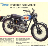 Patte de Phare Gauche Neuve d'Époque BSA C15 Starfire Scrambler