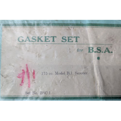 Pochette de Joints Scooter BSA Sunbeam Modèle 175cc B.1. Neuf d'Époque