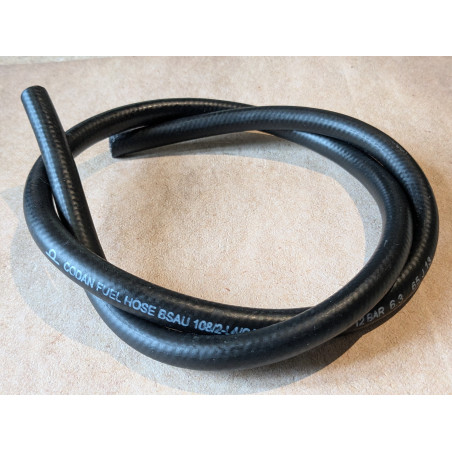 Durite d'Essence Renforcée Noire, 1/4 de Pouce, 94cm