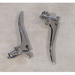 Paire de Leviers Frein et Embrayage Universels, Bout Plat