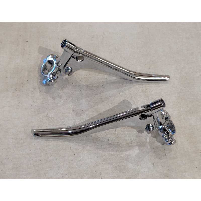 Paire de Leviers Frein et Embrayage Universels, Bout Plat