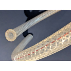 Durite d'Essence Renforcée Transparente, 1/4 de Pouce, 61cm