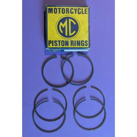Jeu de Segments Matchless G9B 69mm + 0.010 Neuf d'Époque