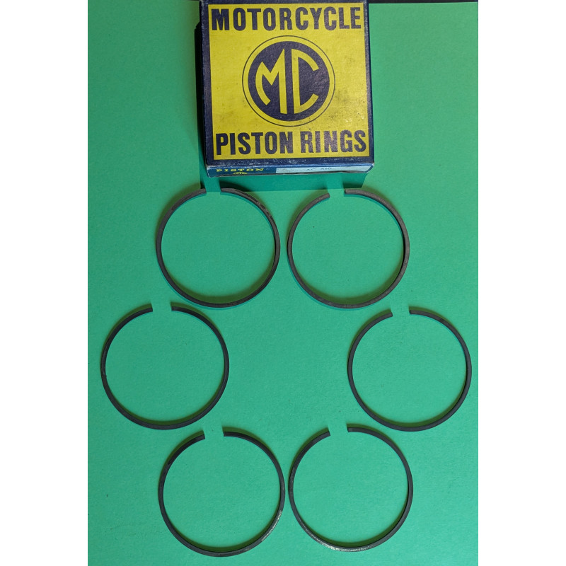 Jeu de Segments Matchless G9B 69mm + 0.030 Neuf d'Époque