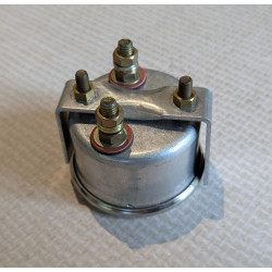 Ampèremètre Replique Lucas 1 3/4 Pouces / 45mm, Fond Noir, 12-0-12 Ampères