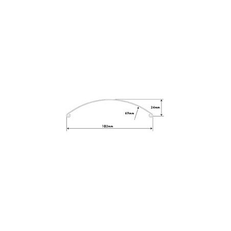 Garde-boue Avant pour Roue de 21 Pouces Forme de C, Largueur 4 Pouces (10cm)
