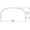 Garde-boue Arrière en Inox pour Roue de 18 ou 19 Pouces Forme de D, Largueur 6 Pouces (15cm)
