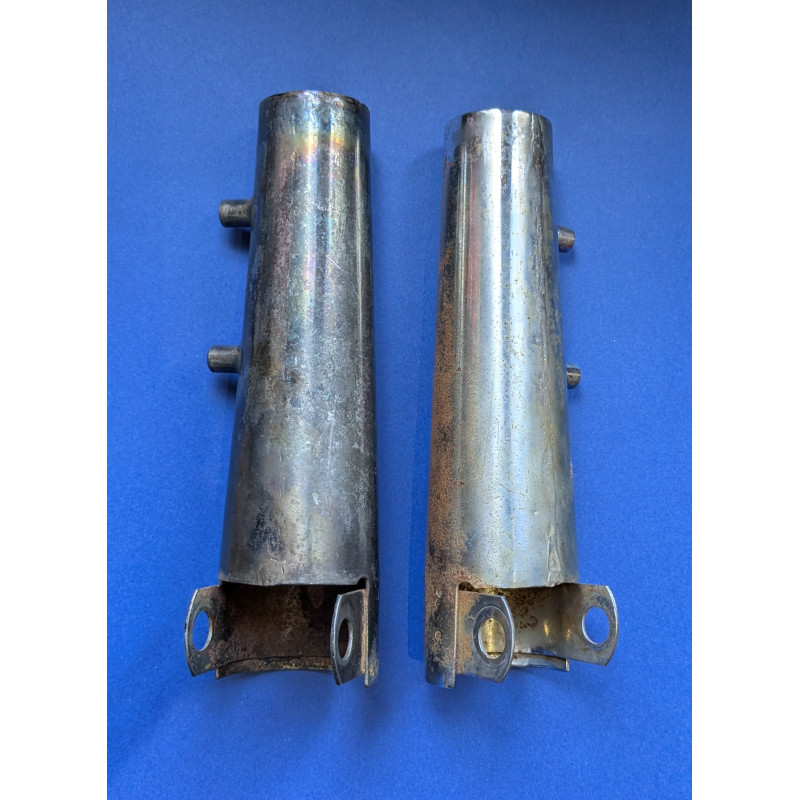 Une Paire de Patte de Phare Chromées d'Occasion Triumph T140