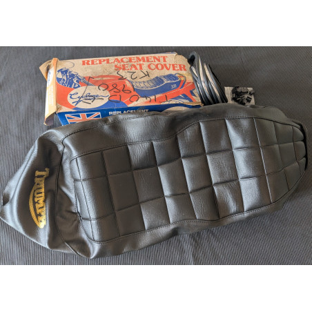 Housse d'Époque pour Selle Biplace Triumph T140D 1980