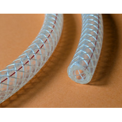 Durite d'Essence Renforcée Transparente, 1/4 de Pouce, 64cm