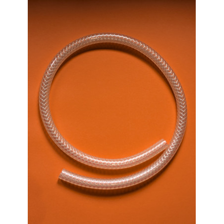 Durite d'Essence Renforcée Transparente, 1/4 de Pouce, 64cm