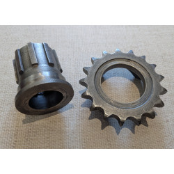 Pignon Moteur 4 Lobes d'Occasion 17 Dents BSA Séries B, C et M 1946-54