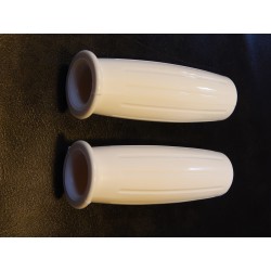 Poignées Amal en Blanc, Guidon 25mm
