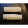 Poignées Amal en Blanc, Guidon 25mm