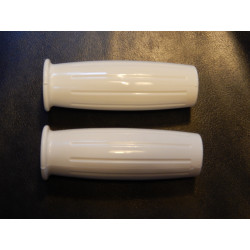 Poignées Amal en Blanc, Guidon 25mm