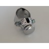 Interrupteur de Klaxon Chromé, type Lucas pour Guidon de 25mm