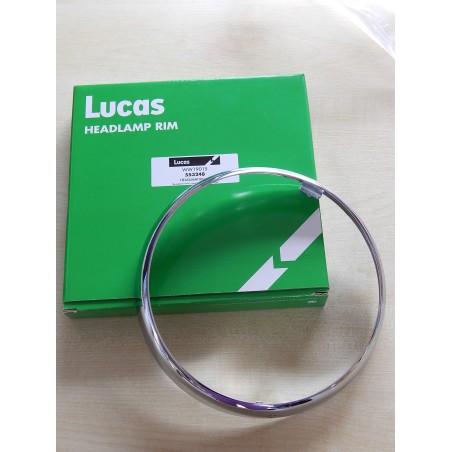 Cerclage Chromé pour Phare de 7 Pouces, Authentique Lucas